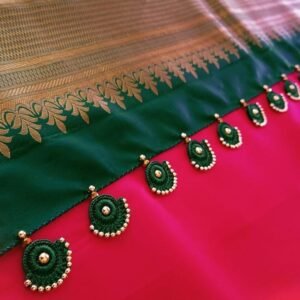 Ring hanging saree tassels